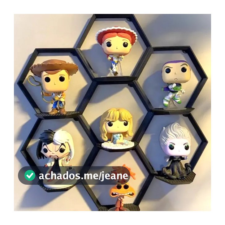 Suporte Funko Pop e Lego Prateleira Nicho Colmeia Expositor
