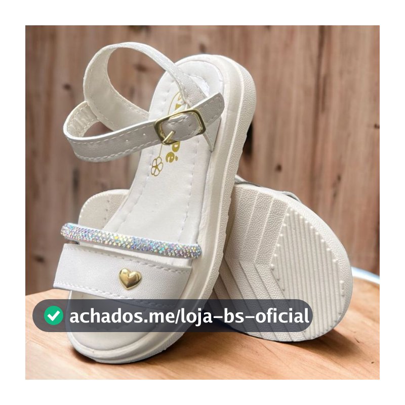 Sandália  Infantil Feminina Brilho Rasteirinha Menina Papete Strass