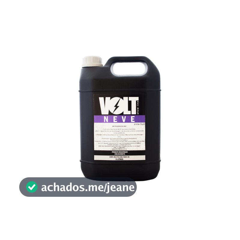 LIQUIDO PARA MAQUINAS DE NEVE VOLT - MUITA NEVE - SECAGEM RAPIDA