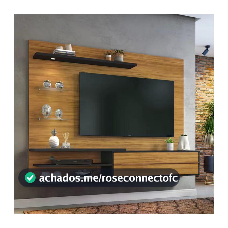 Painel para Tv até 60 Polegadas Off White e Freijó NT1115 Notável Móveis