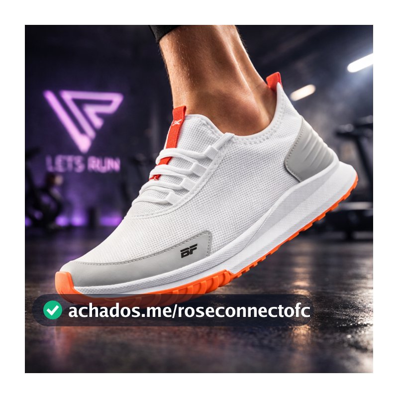 Tênis Academia Branco Masculino Caminhada Treino Malhar Musculação Esportivo Olimp BF Shoes