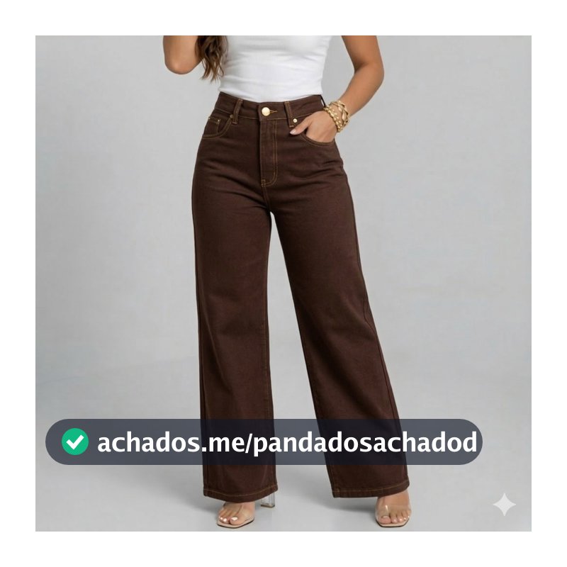 Calça jeans Wide leg  Cintura Alta
