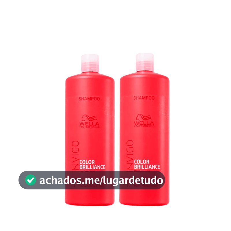 Kit 2 Color Brilliance Shampoo 1L - Wella