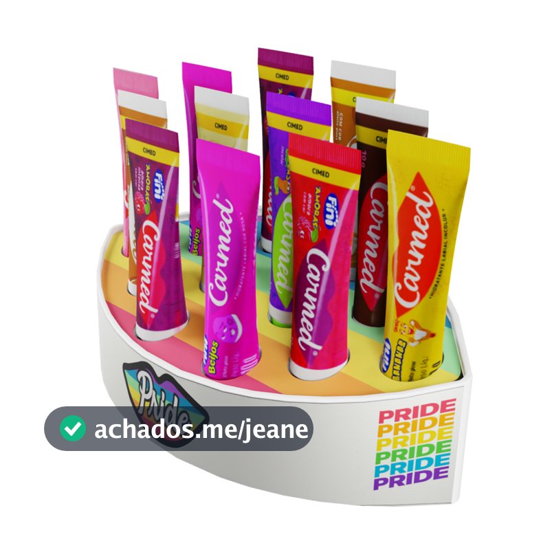 Organizador de maquiagem Orgulho lgbtqiapn+ Suporte Carmed hidratante labial tipo gloss até 12