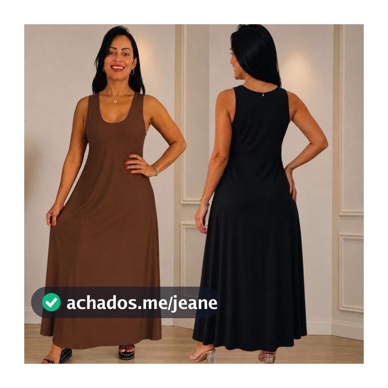 Vestido Feminino Longo Liso Colorido} Exclusivo Casual Elegante Midi Minimalista Vestido de Festa Básico Vestido Longo