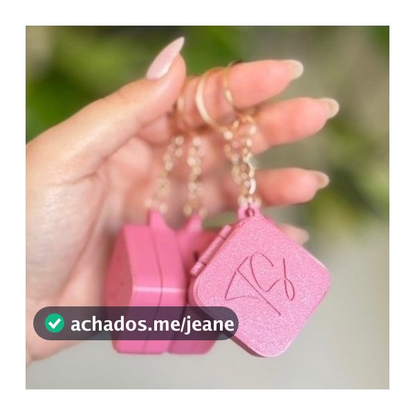 Porta Joias Chaveiro Compacto Mini Porta Joias Para Bolsa Viagem Anéis Brincos Colar