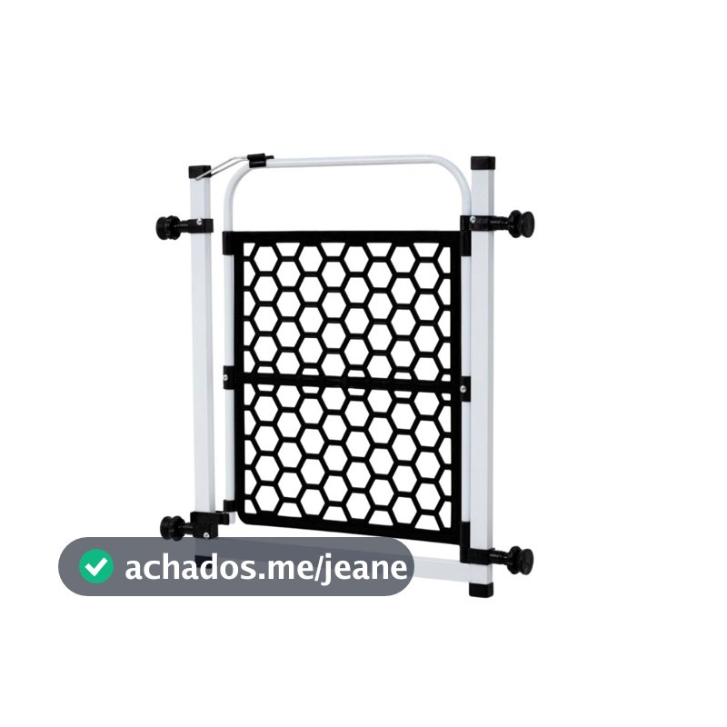 Grade Proteção Cães Pet Util Bebês Crianças Para Portas Portão Branco 83cm Grade Plastico Pequeno Segurança Praticidade