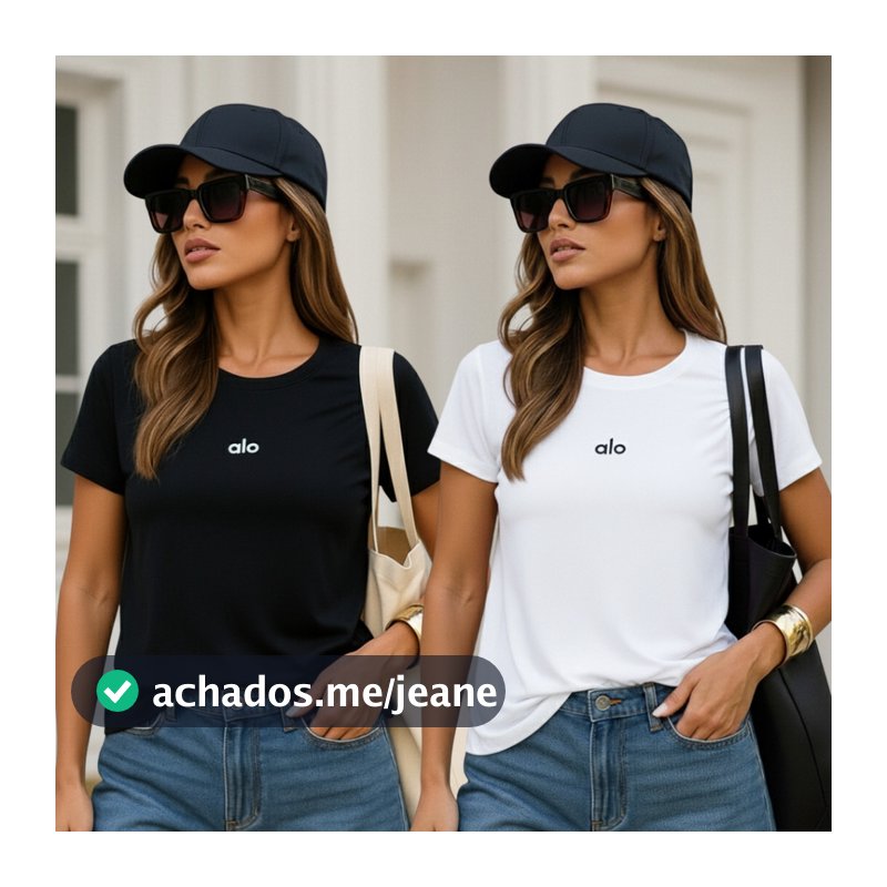 Kit 2 Camisetas Femininas 100% Algodão T-shirt Básica Conforto