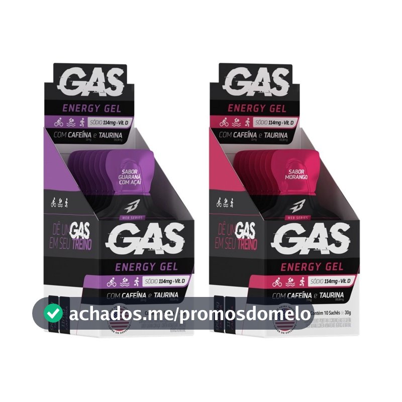 KIT 2x Gel Energético Carbo Gel 20 Sachês Bodyaction