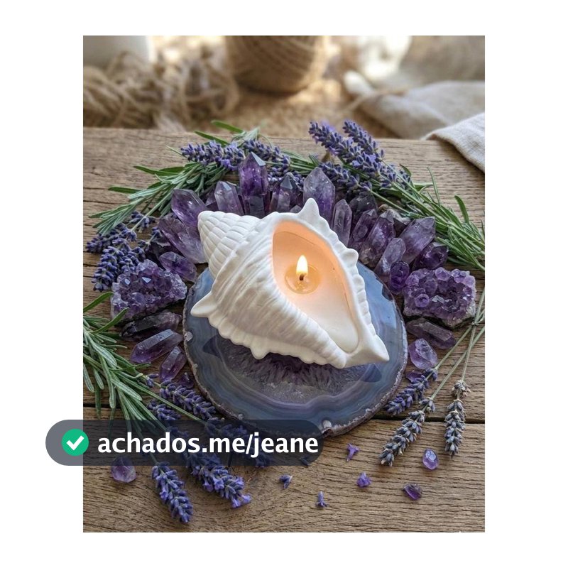 Vela Decorativa Aromática Concha Mar Perfumada Vela Praiana