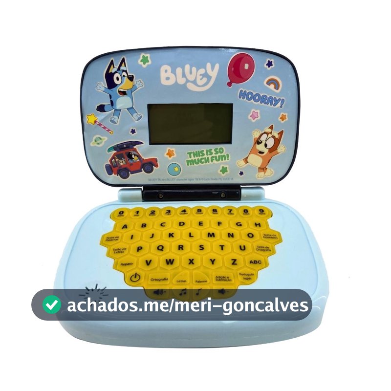 Laptop Infantil Educativo Candide Bluey Bilíngue