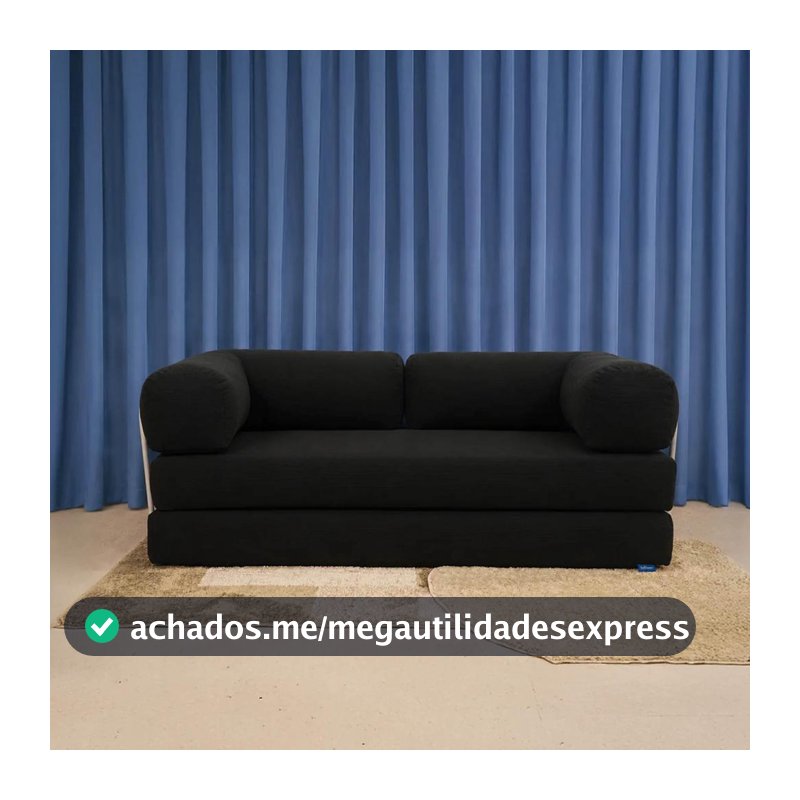 Sofa Cama Flowin Modular Cotelê retrátil Vai Na Caixa Inflow