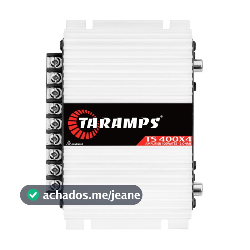 Módulo Amplificador Taramps TS 400x4 - 4 Canais - 400 Watts RMS