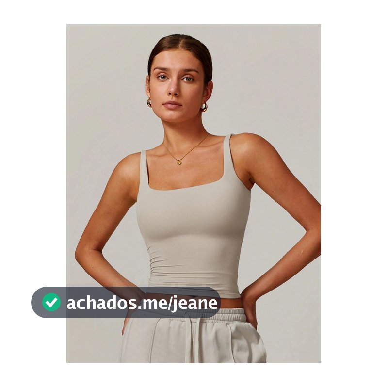Regata Feminina Com Poliamida Alta Elasticidade Confortável