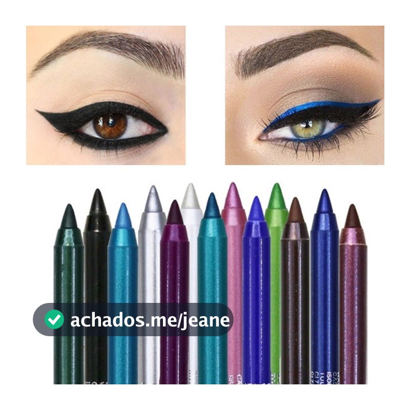 Lápis Delineador Gel para Olhos 14 Tons À Prova D'água Duradouro Pigmentado Preto Azul Marrom/Caneta Maquiagem Feminina