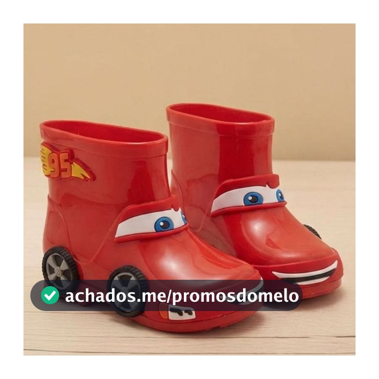 Bota Infantil Galocha Menino Carros Rodinha Divertida Antiderrapante Bota de Chuva Confortável