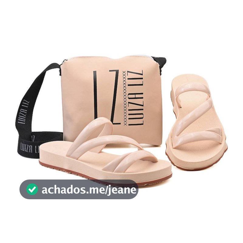 SANDALIA FEMININA PAPETE BIRKEN CONFORTAVEL COM BOLSA