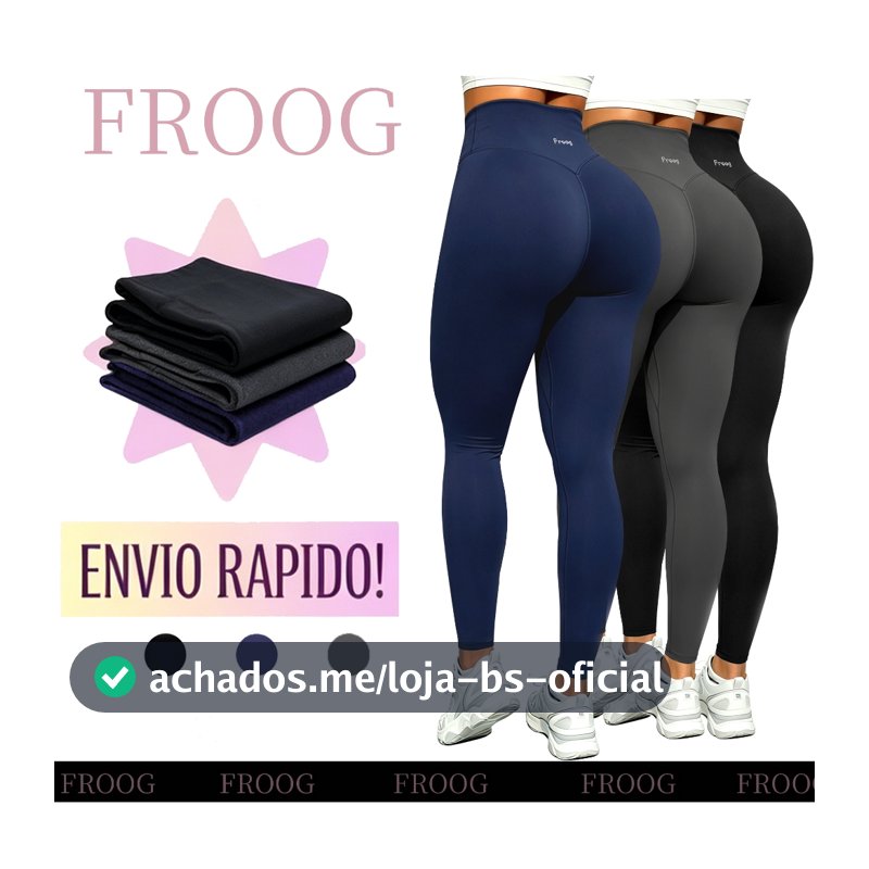 Calça Legging Esportiva Cintura Alta Com Bolso Empina Bumbum Zero Transparência Respirável Fitness Academia Yoga