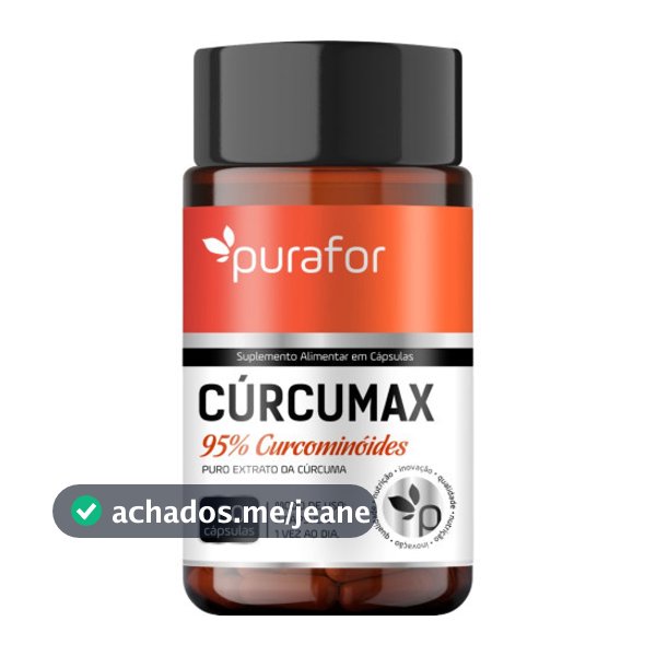 Cúrcuma 60 Cápsulas Curcumax Purafor