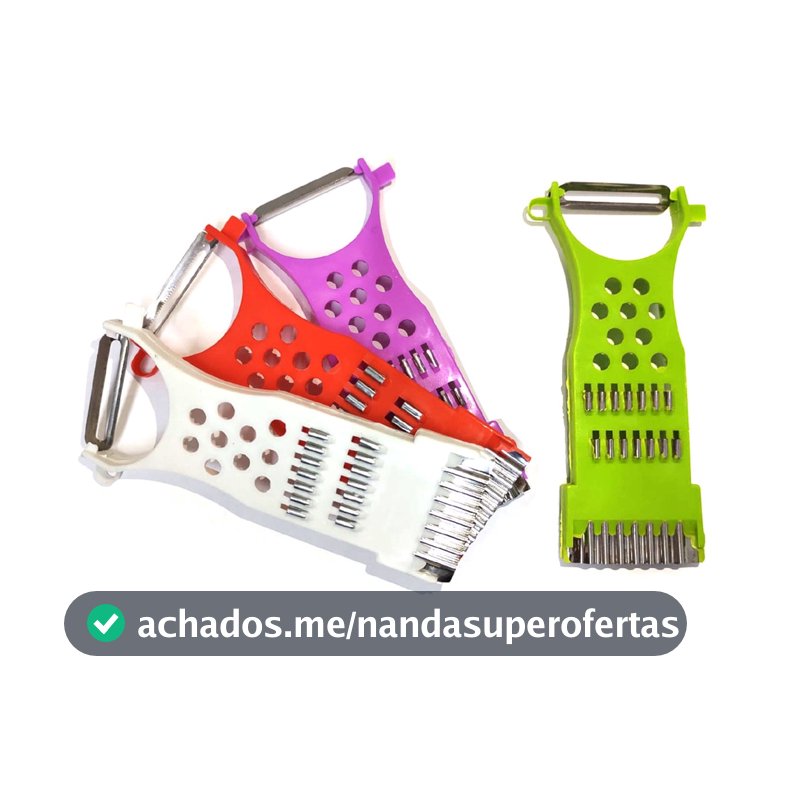 Descascador Ralador Fatiador Manual 5 Em 1