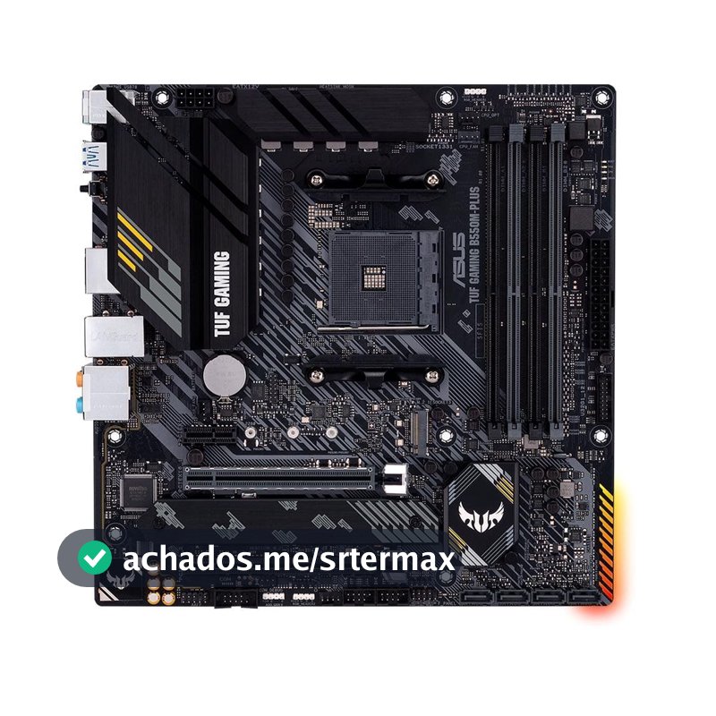 Placa-Mãe AMD AM4 Asus TUF GAMING B550M-Plus - 90MB14A0-C1BAY0