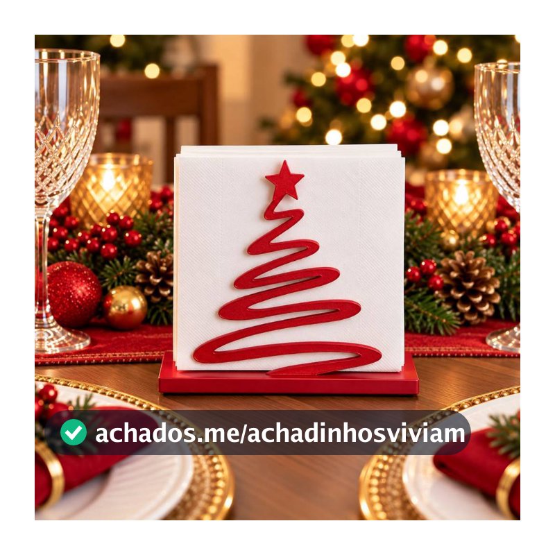 Porta Guardanapo Natal Árvore de Natal Decoração Natalina Mesa Posta