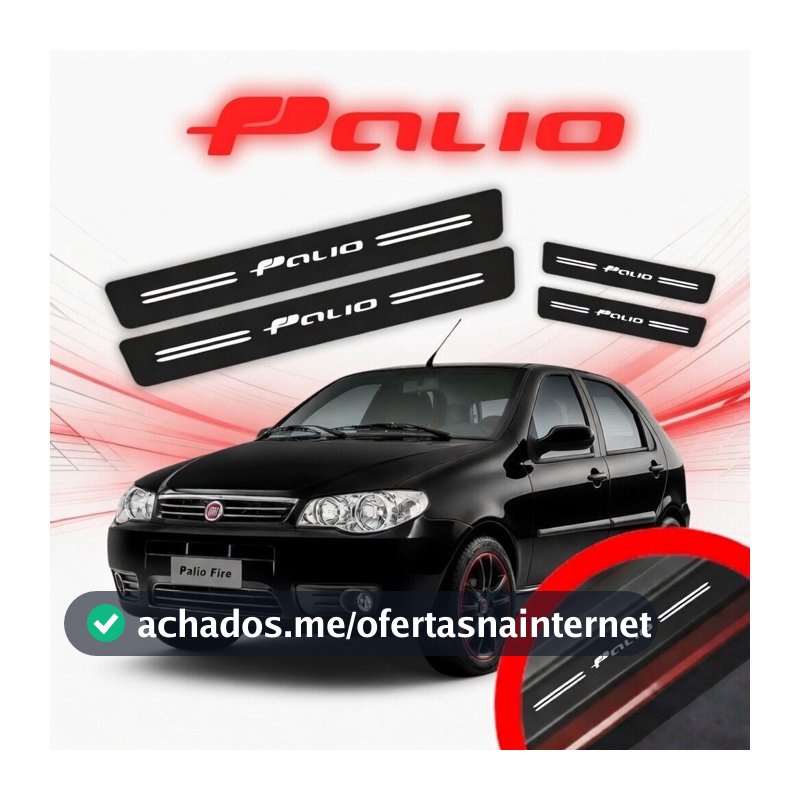 Kit Soleira de Porta Palio proteção anti risco Universal personalizado vinil automotivo