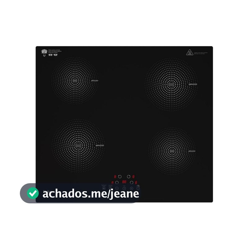 Fogão Cooktop de Indução Philco 4 bocas PCT40A Preto 220v