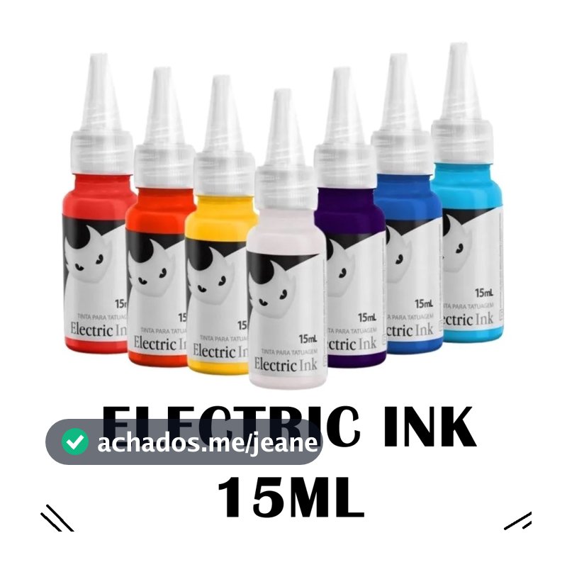 Tinta 15ml Para Tatuagem Electric Ink Tattoo Promoção em Oferta OFERTA RELÂMPAGO Top Oferta Imperdível