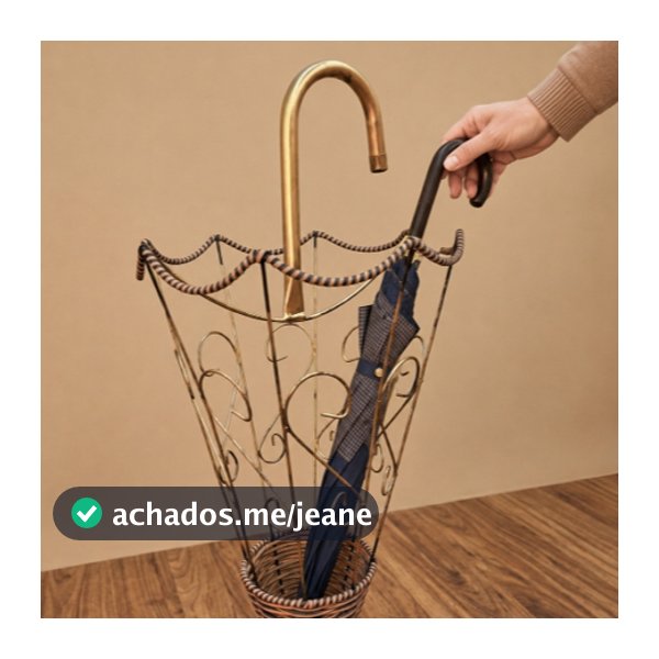 ☂ Porta Guarda-Chuva Dourado Essenza – Elegância e Funcionalidade ☂