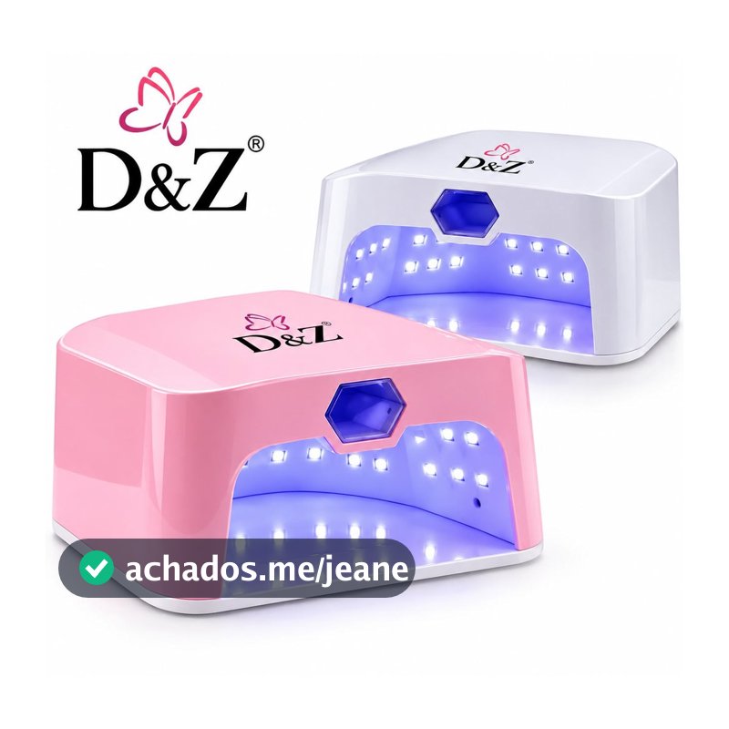 Cabine UV LED 2 em 1 D&Z Profissional para Unhas em Gel com LEDs de Cerâmica e Vidro