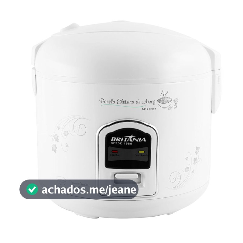 Panela de Arroz Elétrica Britânia 10 Xícaras 4L PA10 Prime