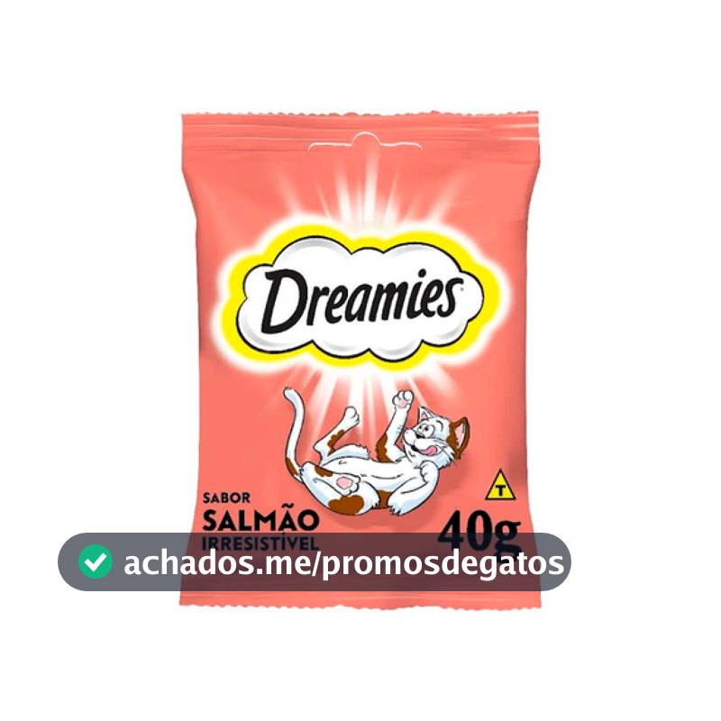 Petisco Salmão Irresistível Gatos Adultos 40g Dreamies