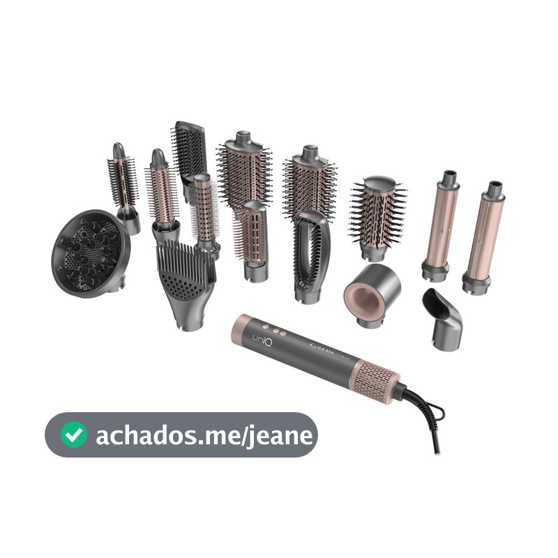 Secador de Cabelo Multistyler GA.MA uniQ Flow 15 em 1 Bivolt