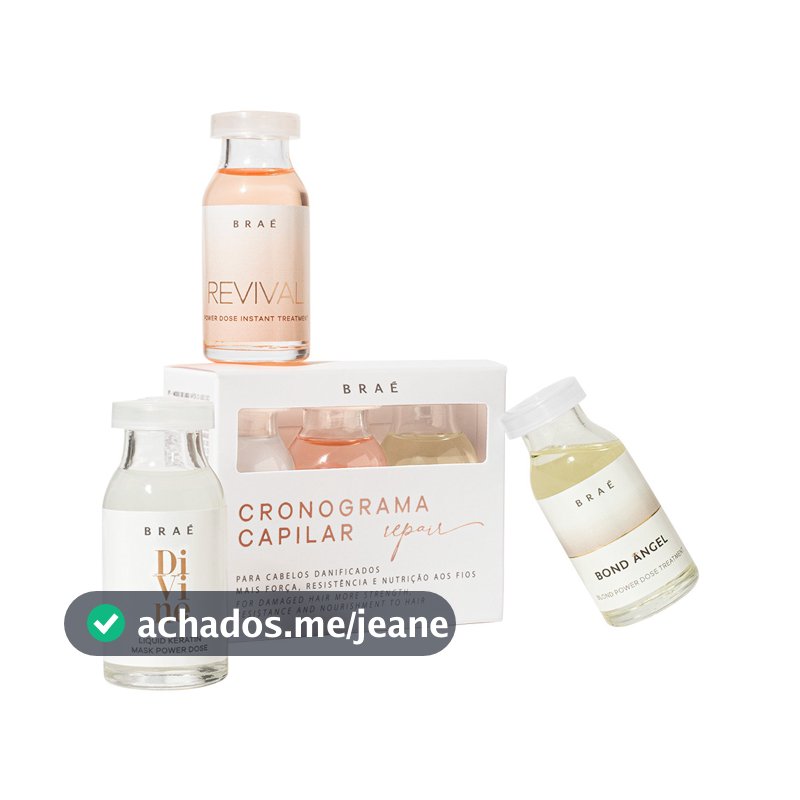 Kit Cronograma Capilar Repair Reparação Ampolas Braé  - 3x13ml
