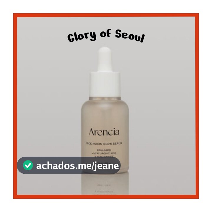 Soro Brilhante De Mucina De Arroz Arencia , 30mL