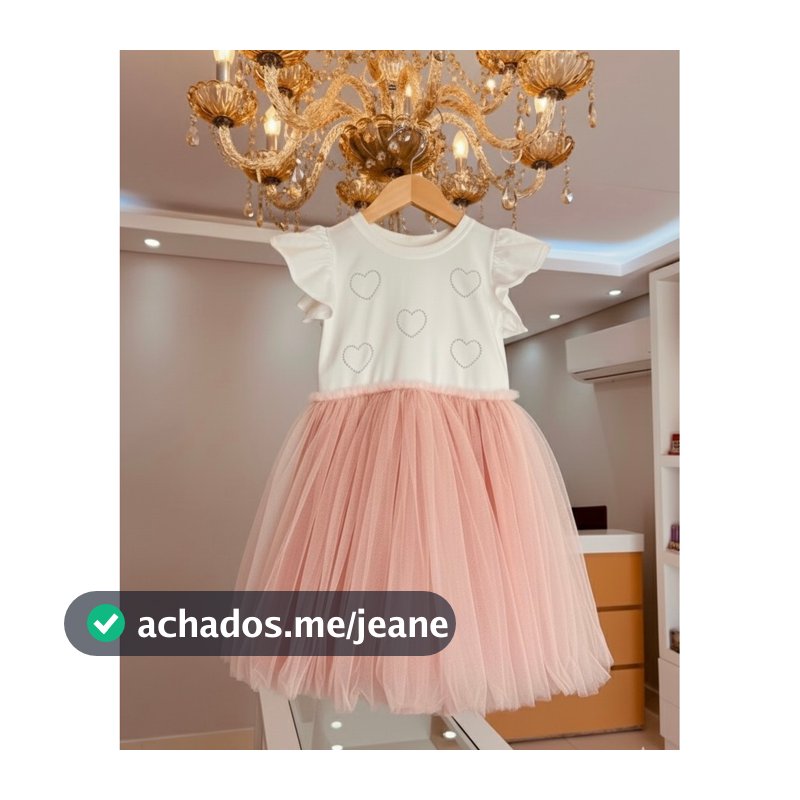 vestido infantil tule casual dia a dia