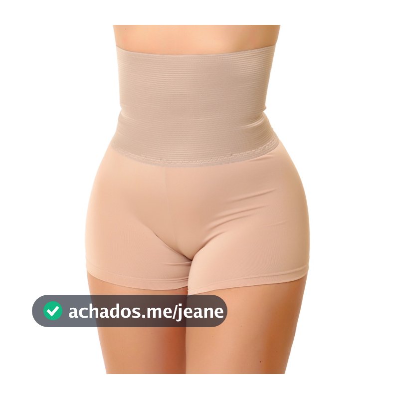 Bermuda Modeladora Anágua Cinta Short Feminino Alta Compressão Reduz Medidas