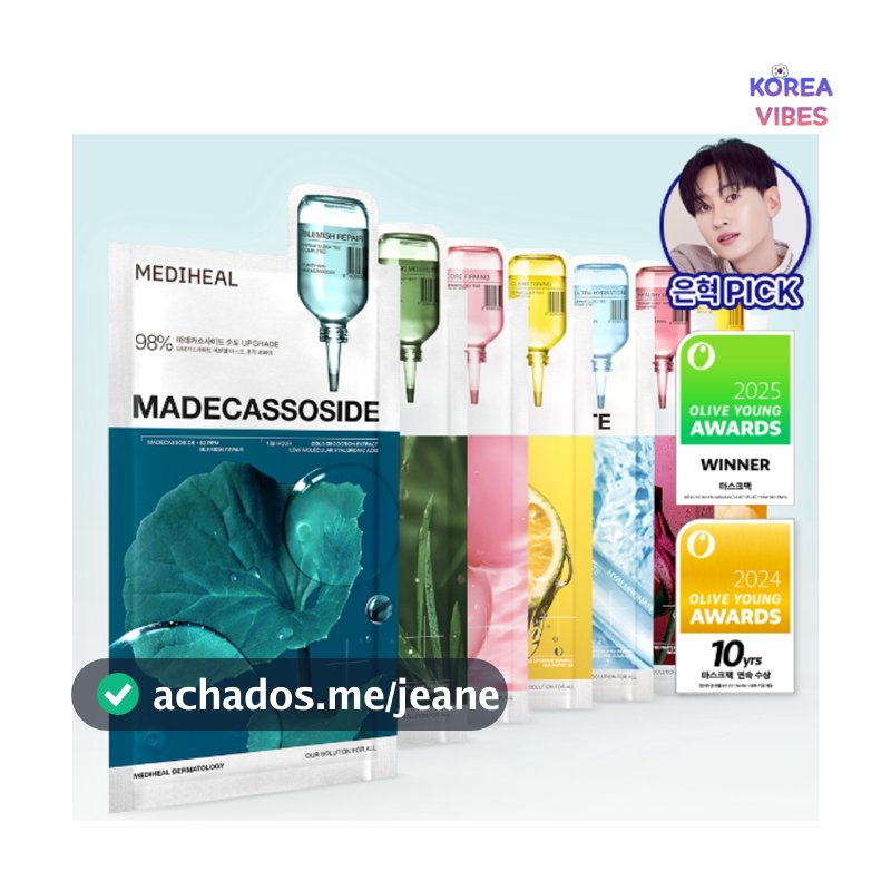 MEDIHEAL Nova Máscara Essencial 7 Tipos OLIVEYOUNG Venda Quente