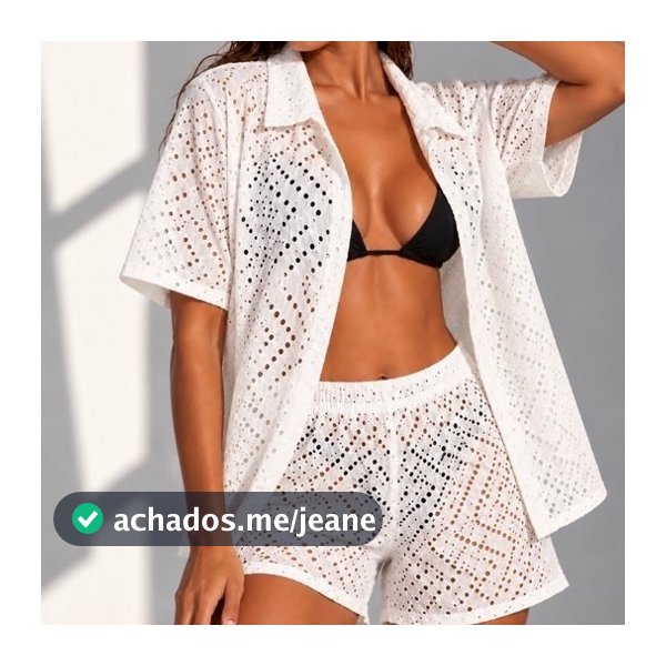 Conjunto Feminino Saída de Praia em Tecido Leve