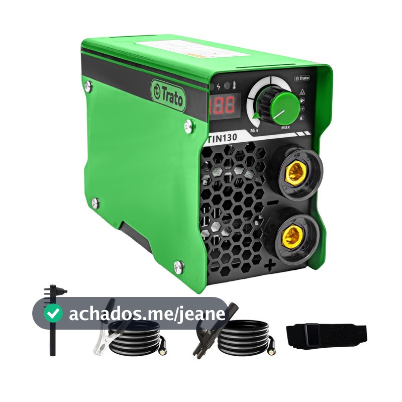Máquina De Solda Inversora 100a Mma Tin130 Trato 60 Hz Leve 220v