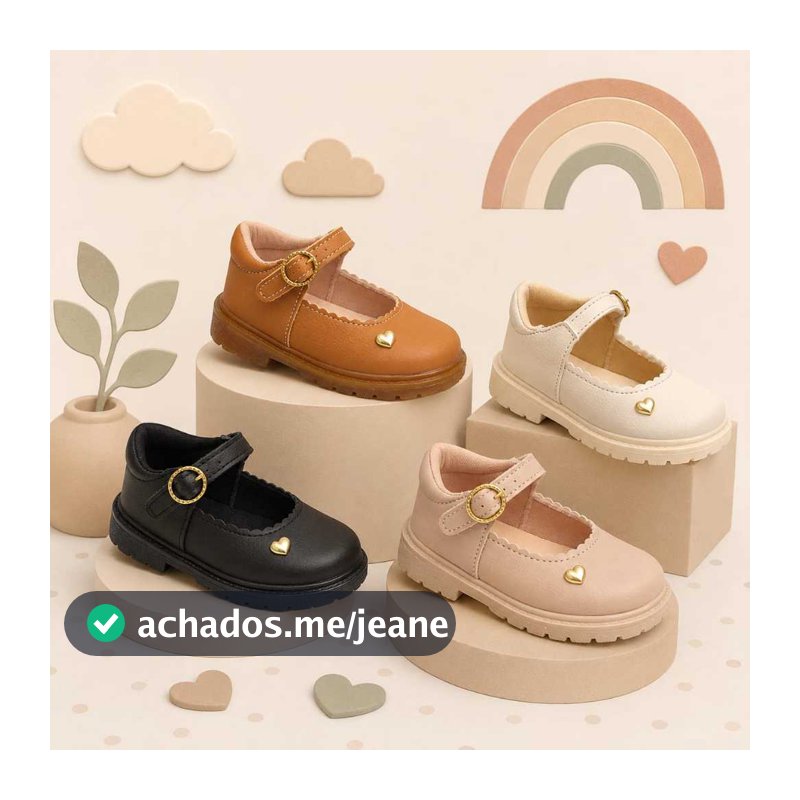 Sapato Infantil Menina Tratorado Mary Jane Sapatilha Boneca Confort