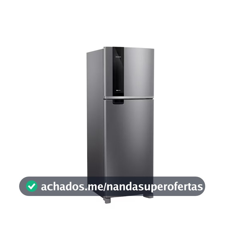 Geladeira BRM46MK 385 Litros Frost Free Duplex Painel Eletrônico Inox Brastemp