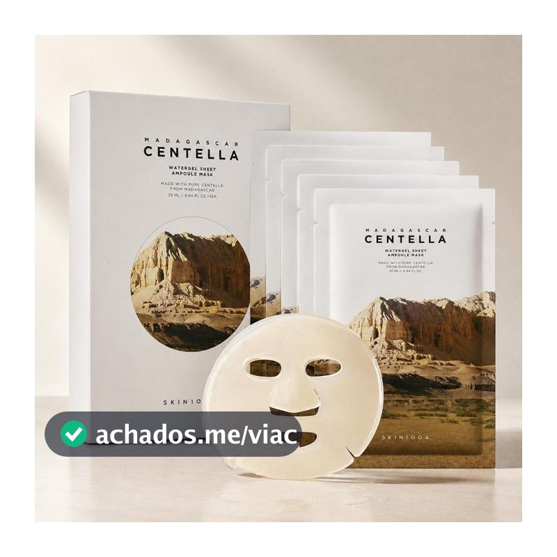 Máscara Facial SKIN1004 Centella 5 Unidades | 3 Tipos | Máscara de Tecido, Skincare Coreano