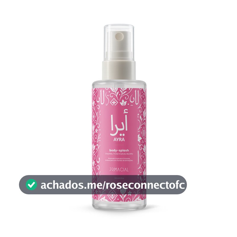 BODY SPLASH FEMININO ARABE AYRA 100ML - PRIMACIAL PERFUME FLORAL