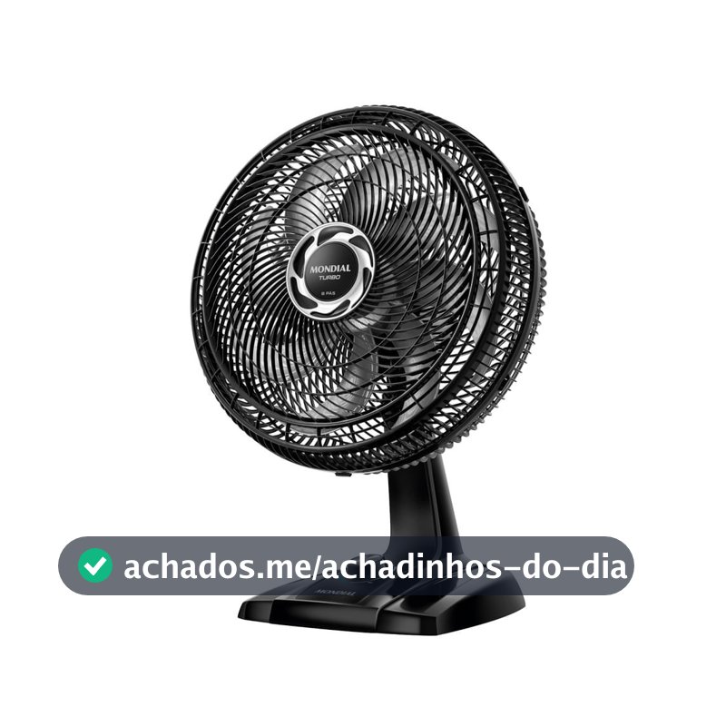 Ventilador de Mesa 40cm Mondial Turbo 8 Pás NVT408PB 127V