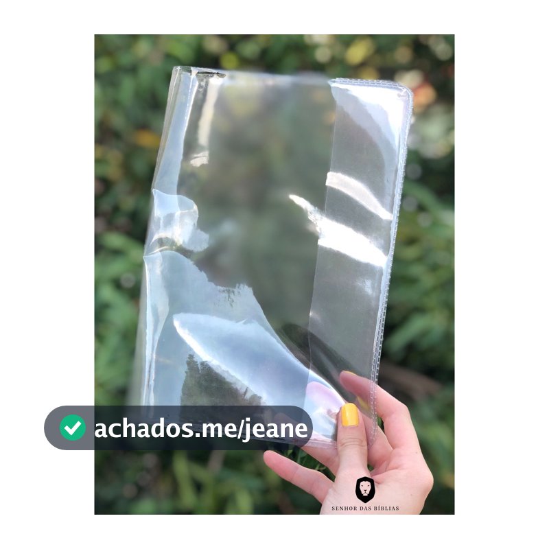 Capa Protetora Transparente Para Bíblias Letra Hipergigante Medida 22x14x4,3 Para Capa Dura ou Flexivel Luxo