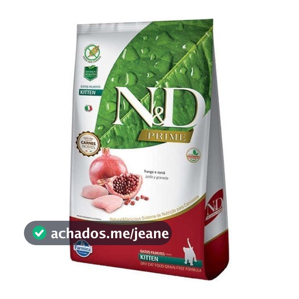 N&D Prime Gato Filhote Frango Romã 7,5kg