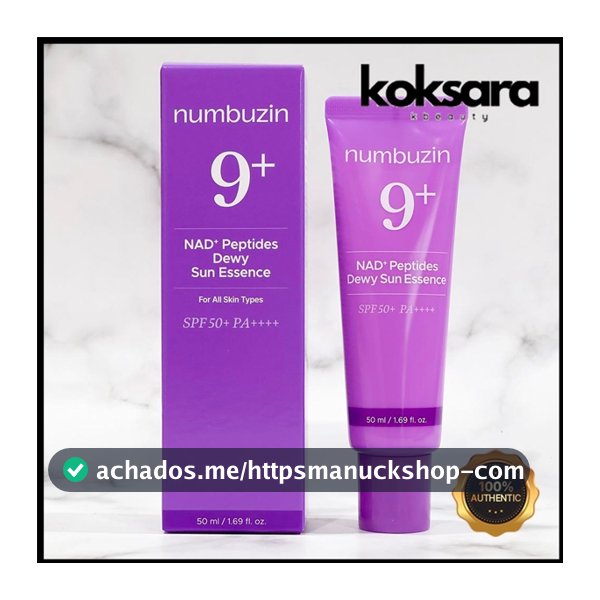 NUMBUZIN No.9 NAD+ Peptides Dewy Sun Essence SPF50+ PA++++