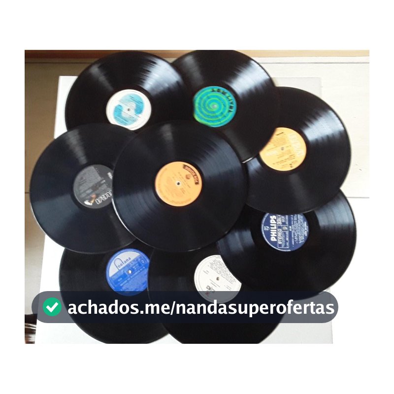 Disco de Vinil Colecionável Grande para Decoração/ Artesanato Retro Vintage- Sem Capa - Aleatório Personalizado